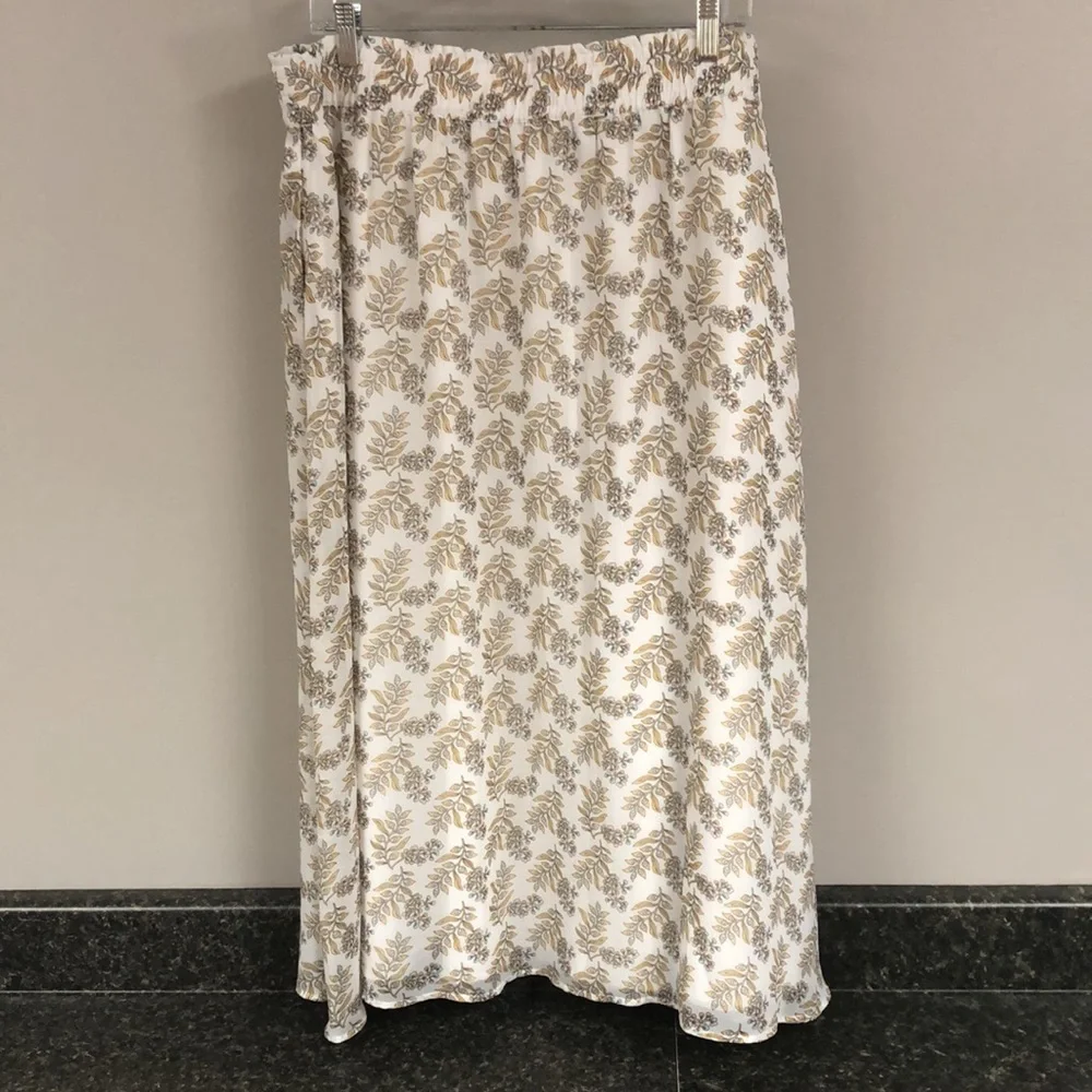 Loft lined print skirt with pockets xl 16 - Picture 3 of 9